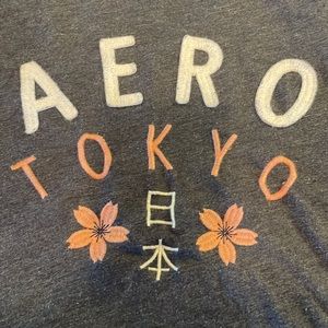 Aeropostale top classic crew Tokyo gray XL